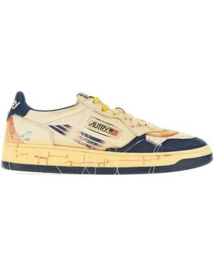 Autry Leather sneakers - Mettallic