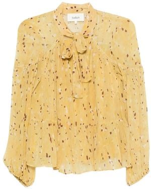 Ba&sh Kamala Pleated Blouse - Metallic