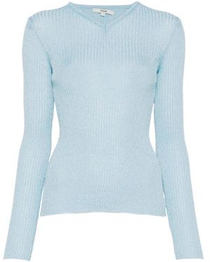Maje Gerippter Pullunder - Blau