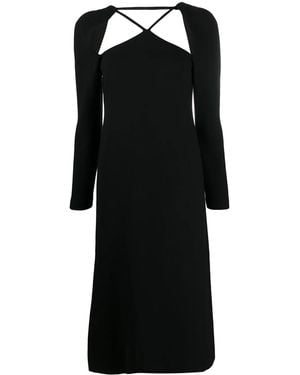 Rejina Pyo Cut-Out Crepe Midi Dress - Schwarz