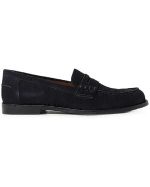 Emporio Armani Suede Penny Loafers - Blue