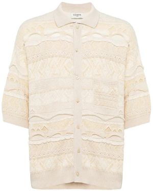Laneus Knitted Shirt - White