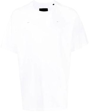 HELIOT EMIL Logo-Print Detail T-Shirt - White