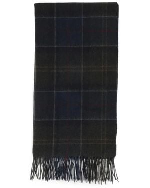Barbour Braden Tartan Wool Scarf - Black