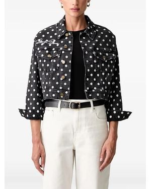 Guess Dot Cropped Jacket - Black