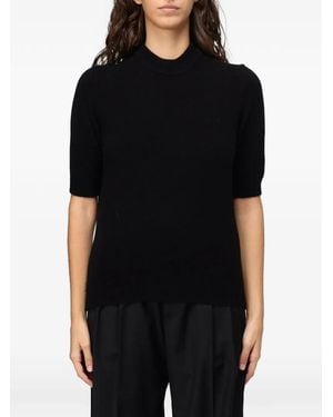 Ter Et Bantine Short-Sleeve Mock-Neck Jumper - Black