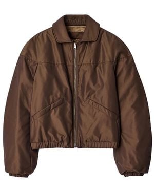Lemaire Padded Blouson Jacket - Brown
