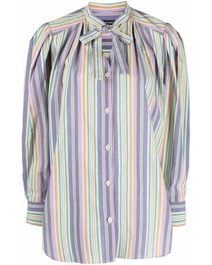 Isabel Marant Tiverna Cotton Shirt - Blue