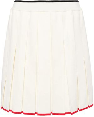 Thom Browne Minigonna Plissettata - Neutro