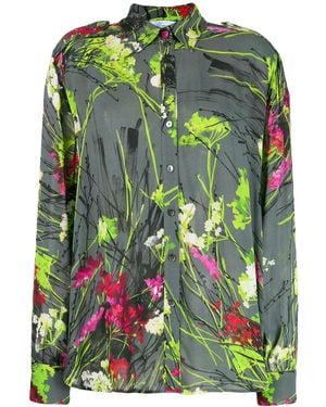 Blumarine Floral Print Shirt - Green