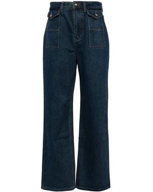 B+ AB Indigo Straight-Leg Button-Fly Jeans - Blue