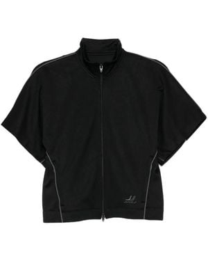 Juun.J Logo-Embroidered Jacket - Black