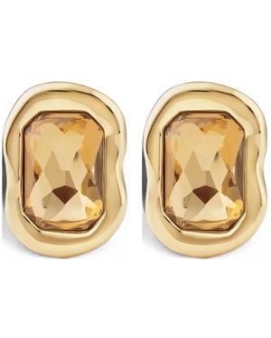 Givenchy Sculptural Crystal Oorbellen - Metallic