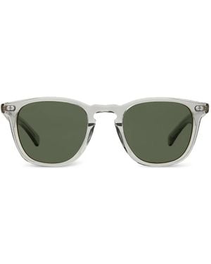 Garrett Leight Brooks X Sonnenbrille Mit Eckigem Gestell - Grün