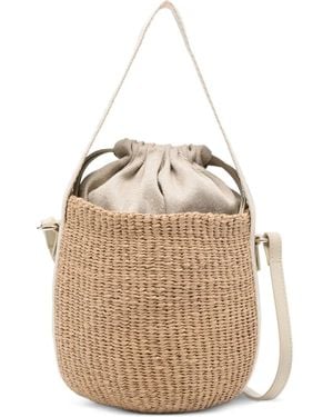 Chloé Woven Top-Handle Shoulder Bag - Natur
