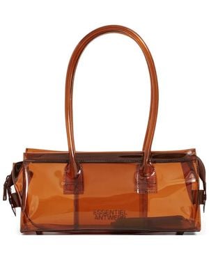 Essentiel Antwerp Clear Top-Handles Shoulder Bag - Brown