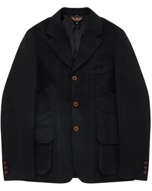 COMME DES GARÇON BLACK Button Blazer - Black