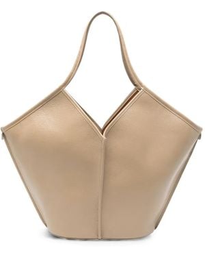 Hereu Calella Leather Tote Bag - Natural