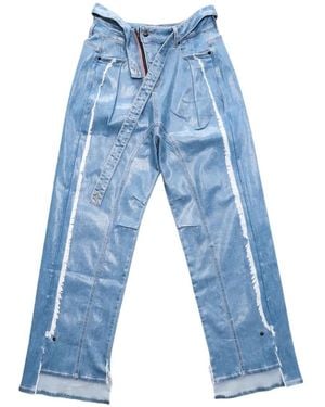 OTTOLINGER Gerafelde Jeans Met Metallic-Effect - Blauw