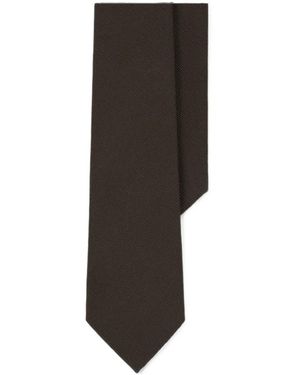 BOGGI Cravate En Soie Jacquard Avec Renfort En Coutil - Noir