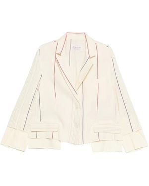 Phisique Du Role Striped Jacket - Natural