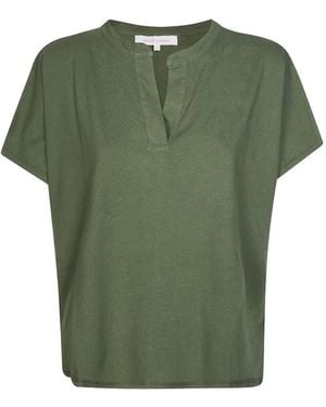 ABSOLUT CASHMERE Top Mit V-Ausschnitt - Grün