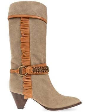 Isabel Marant Levon 60mm フリンジ ブーツ - ブラウン