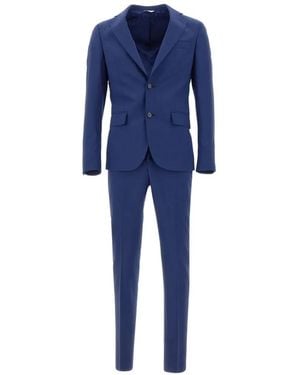 Brian Dales Slim-Fit Single Breasted Suit - Blue