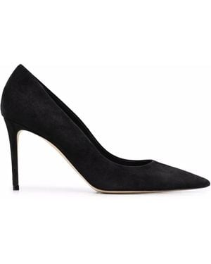 SCAROSSO X Brian Atwood Gigi 95Mm Suede Court Shoes - Black