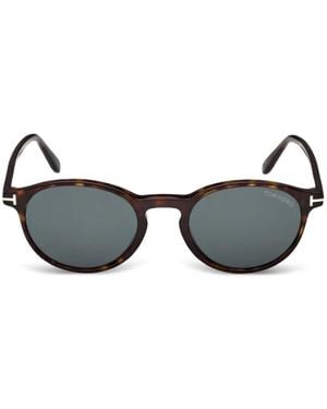 Tom Ford Prescott Sonnenbrille Mit Ovalem Gestell - Schwarz