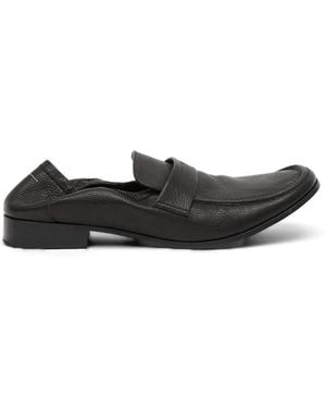 MM6 by Maison Margiela Swing Toe Leather Loafers - White