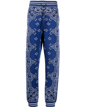 Amiri プリント トラックパンツ - ブルー