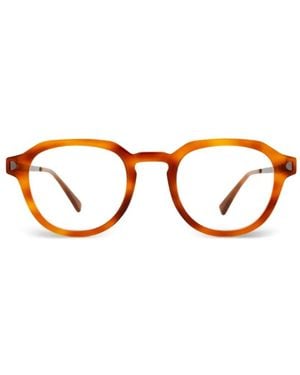 Mykita Elbert Round-Frame Glasses - Brown
