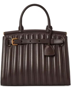 Ralph Lauren Medium Rl50 Quilted Tote Bag - Brown