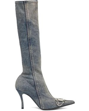 DIESEL D-Venus Knee-High Boots - Grey