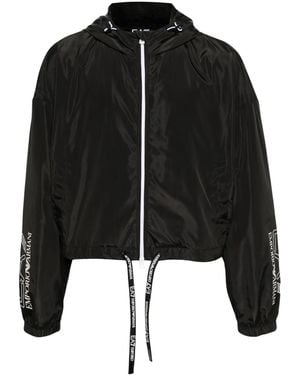 EA7 Logo-Print Jacket - Black