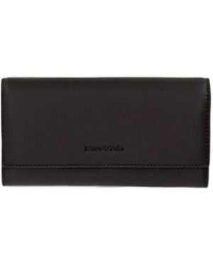 Marc O' Polo Portefeuille Jessie Grainé À Logo Embossé - Black