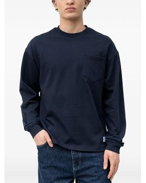 HUGO Chest-Pocket Long-Sleeve T-Shirt - Blue