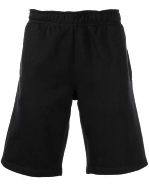 032c Elasticated-Waist Cotton Shorts - Black