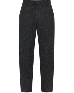 Jil Sander Straight-Leg Wool Pants - Black