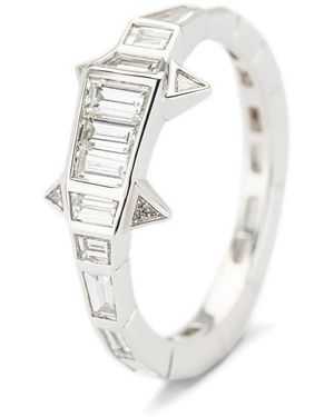 Bibi Van Der Velden Alligator Diamond Ring - White