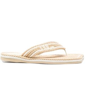 Chloé Sand Rope-Effect Sandals - White