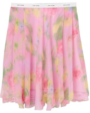 Marc Jacobs Floral-Print Mini Skirt - Pink