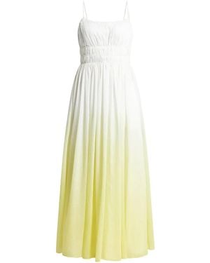 Aje. Ruched-detailing Dress - Yellow