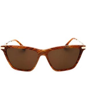 Victoria Beckham Square-Frame Sunglasses - Brown