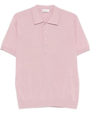 Paolo Pecora Straight-Hem Polo Shirt - Roze