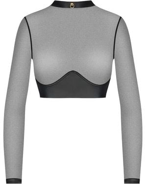 Maison Close Chambre Noire Long-Sleeve Top - Gray