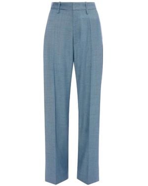 Victoria Beckham Wool Tailored Pants - Blue