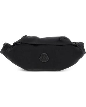 Moncler Riñonera Durance Con Parche Del Logo Y Cremallera - Negro