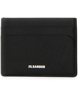Jil Sander Leather Card Holder - Black